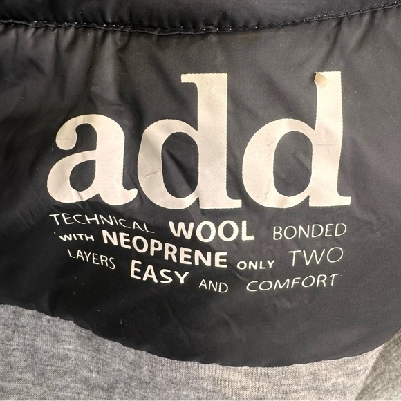 Add Down Cream Wool Hooded Jacket Size 4 Neutral Minimalist - Picture 14 of 16